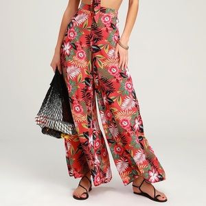 Lulu’s Passport To Paradise Wide Leg Pants Size XL